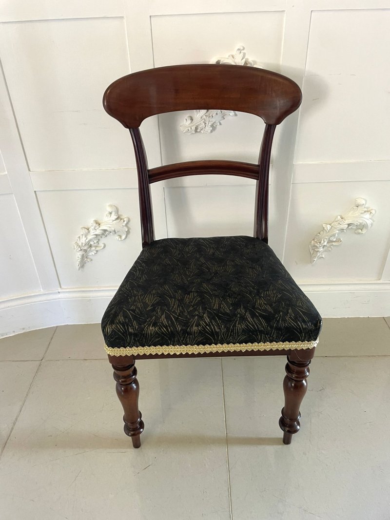 Antique Victorian Set of 10 Quality Mahogany Dining Chairs - Image 14